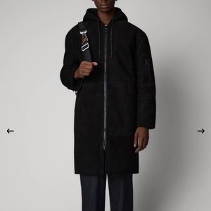 ‼️SOLD‼️The Arrivals NYC shearling black coat